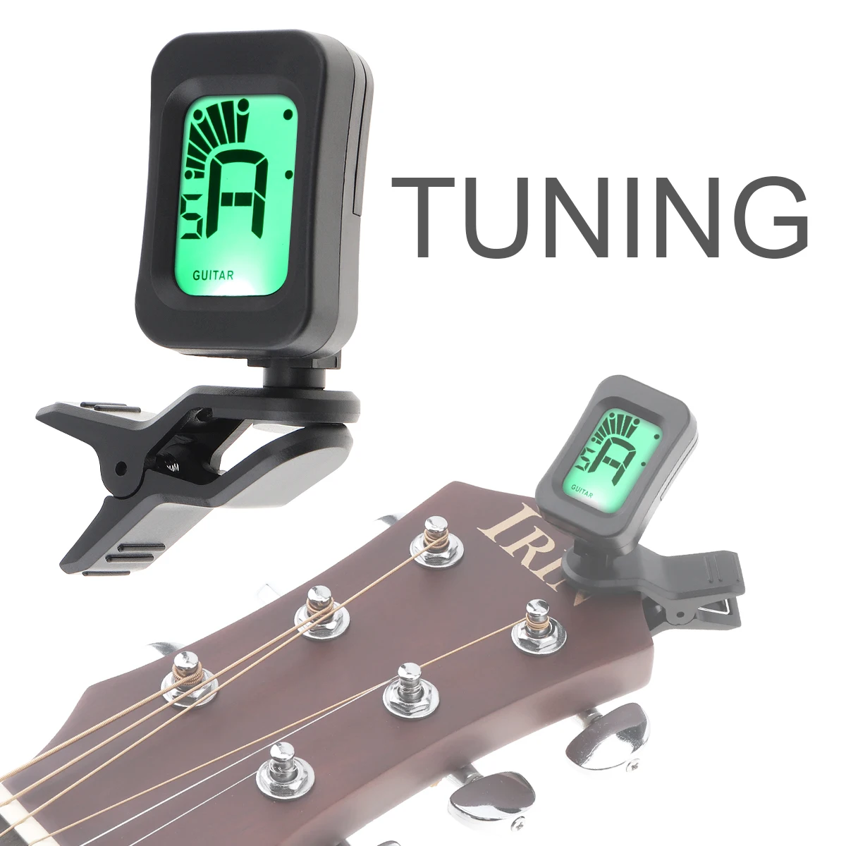 Klip Gitar Tuner Taşınabilir Evrensel lcd ekran Dijital Tuner Kromatik Gitar / Ukulele / Bas / Keman