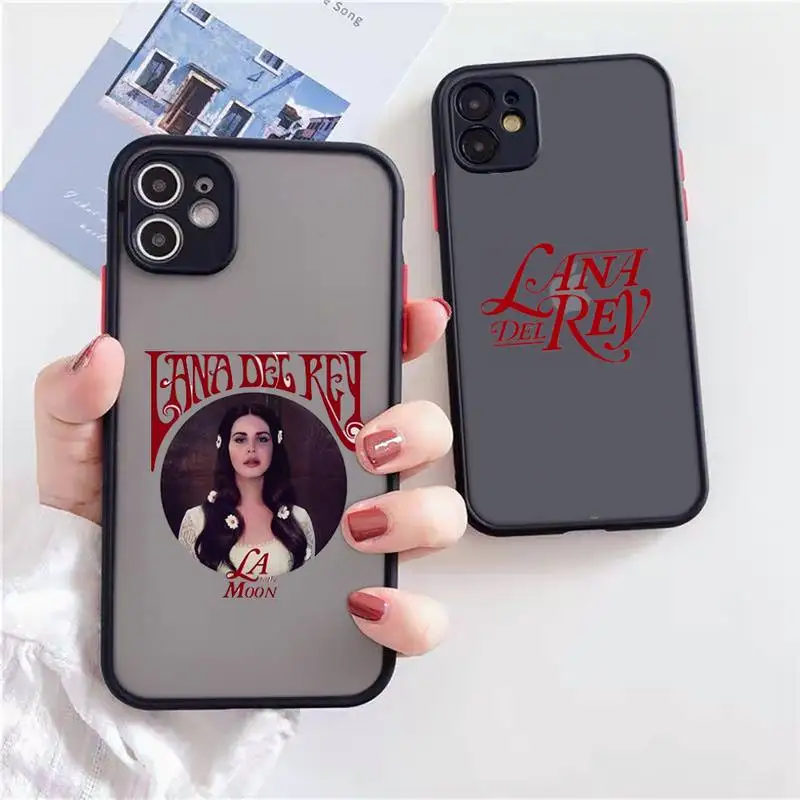Lana Del Rey Şehvet Yaşam için Telefon Kılıfı Mat Şeffaf iPhone 7 8 11 12 s mini pro X XS XR MAX Artı Temizle cep telefonu çantası
