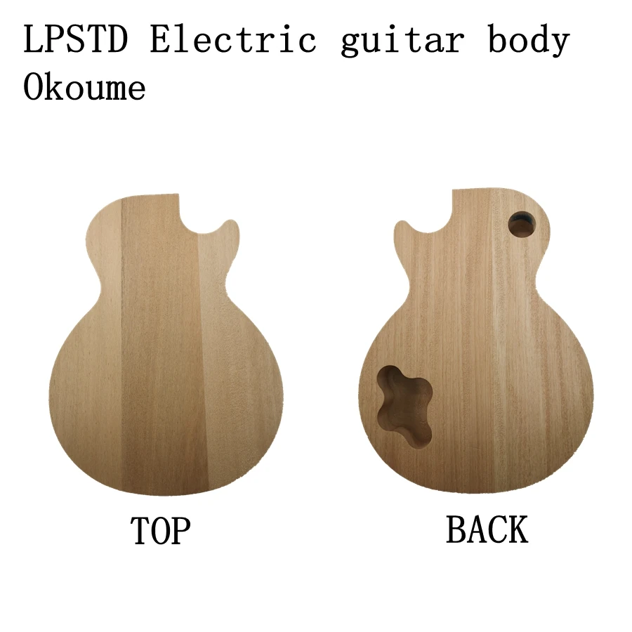 LPSTD Tarzı Elektro Gitar Gövdesi Okoume Maun Ahşap Gövde Yarı Bitmiş Varil Elektro Gitar Aksesuarları