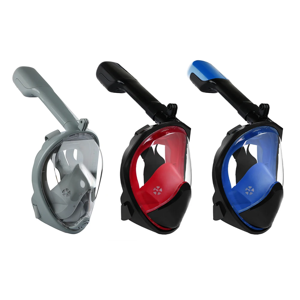 Maske Dalış Sualtı Tüplü Dalış Anti Sis Tam Yüz Solunum Maskeleri Güvenli Su Geçirmez Yüzme Ekipmanları