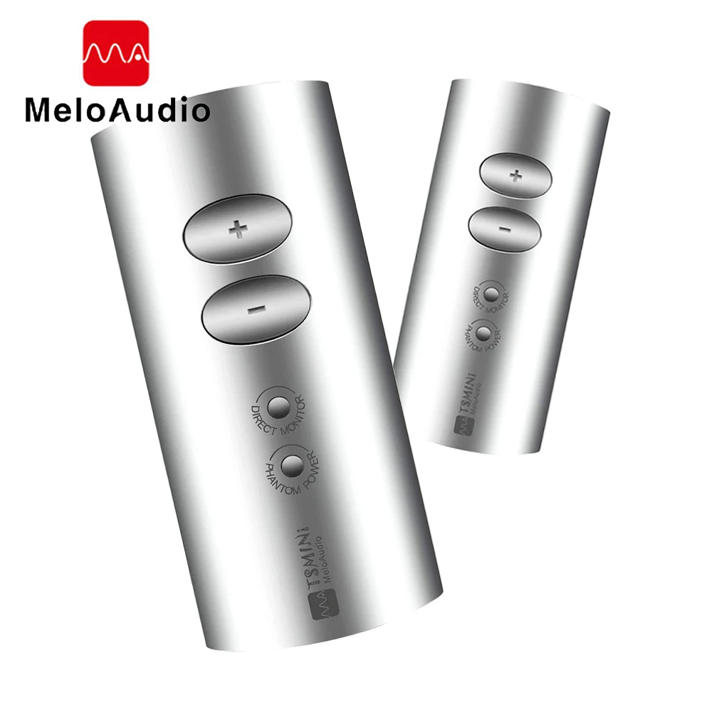 MeloAudio TS Mini Kompakt Aletleri Mikrofon Kayıt USB ses arabirimi iPhone iPad Android Cihazlar için Mac PC Ses Kartı