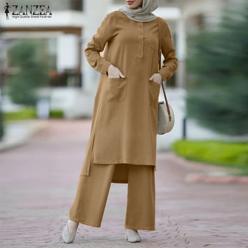 Moda Başörtüsü Elbise Setleri Kadınlar Için Abayas Musulman Toplulukları De Modu kımlık Mübarek Kaftan Dubai Abaya Türkiye Müslüman İslam giyim