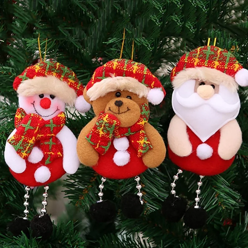 Noel Süsler Noel Ağacı asılı dekorlar Noel Baba Geyik Kardan Adam Noel Ağacı asılı dekorlar Oyuncak Bebek Asmak Süslemeleri ev için