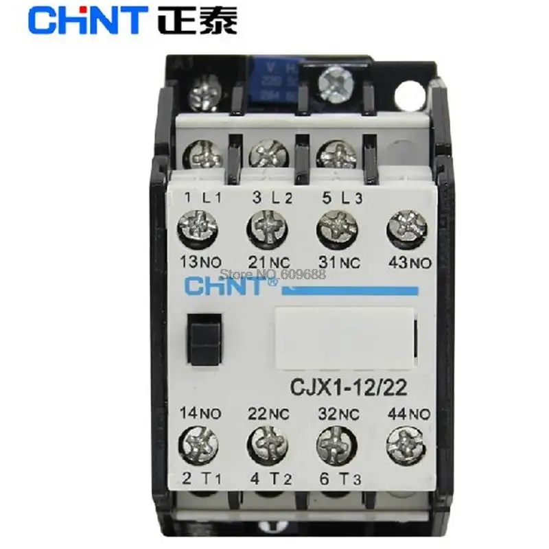 Orijinal CHINT AC kontaktör CJX1-12/22 bobin 220 V 110 V 380 V
