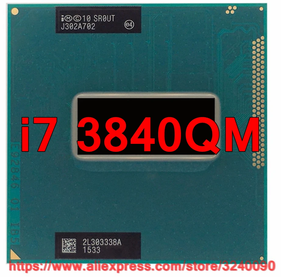 Orijinal ıntel Core i7 3840qm SR0UT CPU (8 M Önbellek / 2.8 GHz-3.8 GHz/Dört Çekirdekli) i7 - 3840qm Dizüstü işlemci ücretsiz kargo