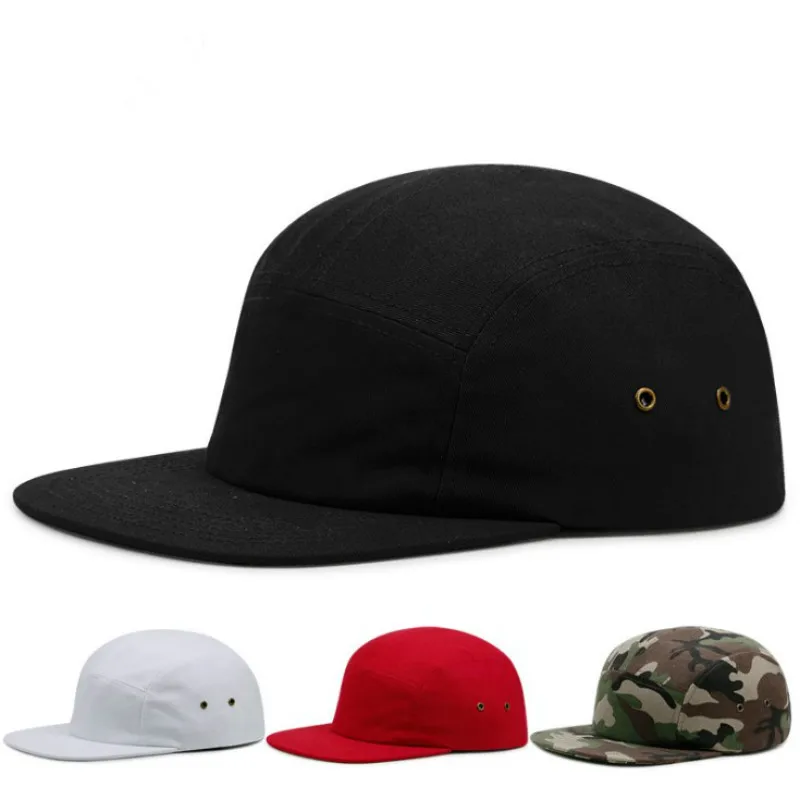 Rahat Pamuk 5 Panel Kap Katı Düz Ağız beyzbol şapkası Hip Hop Boş Snapback Erkek Kap Açık Spor Kpop Kap Moda K Pop Şapka