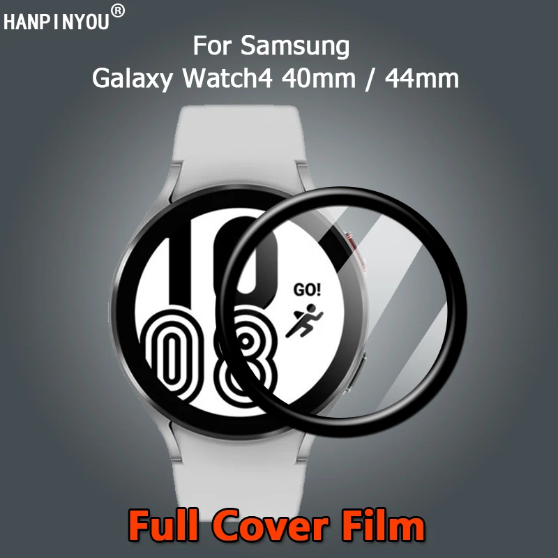 Samsung Galaxy İzle 4 Watch4 40mm 44mm Ultra Net Tam Kapak 3D Kavisli Yumuşak PMMA ekran koruyucu film-Temperli Cam
