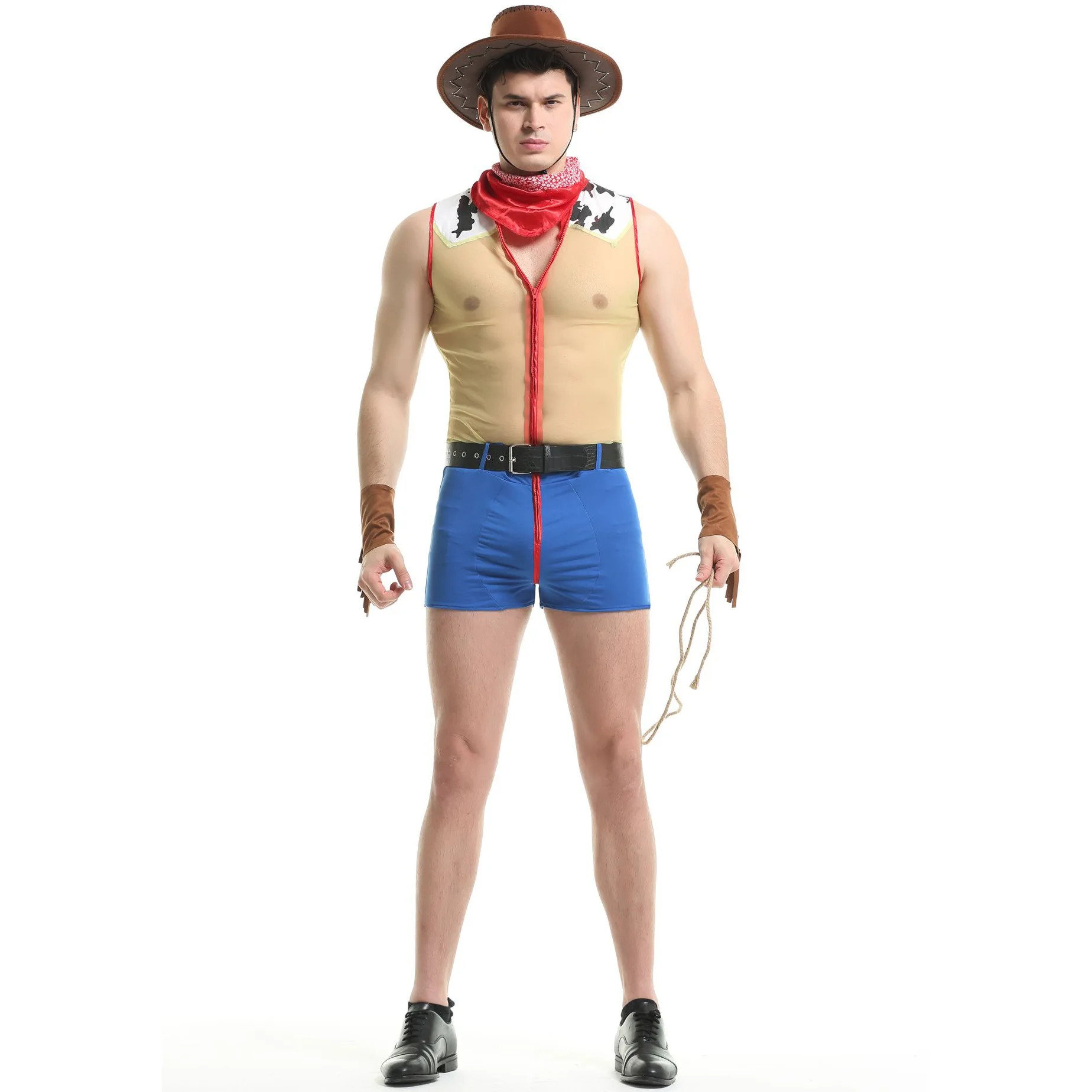 Seksi Erkek İnek Erkek Takım Elbise Erotik Seti Kostümleri Rol Oynamak Erkek Yetişkin Sahne Performansı İç Çamaşırı Fetiş Elbise Giymek