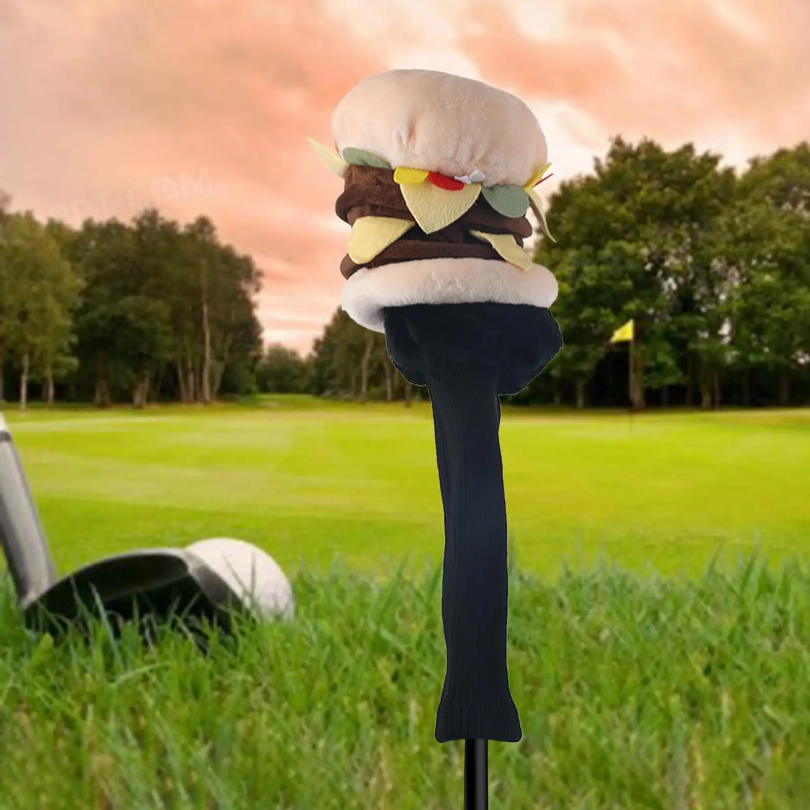 Sevimli Peluş Golf Sürücü Başörtüsü Kafa Kapakları