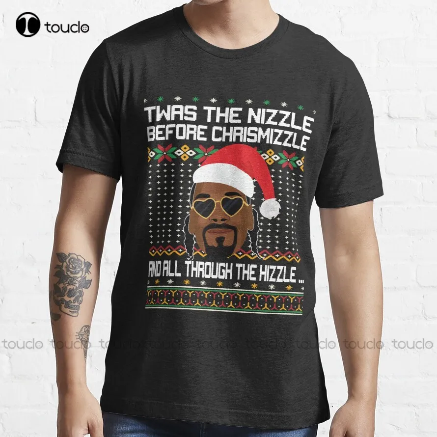 Snoop_Dog İçin Shizzle Dizzle / Çirkin noel kazağı / Komik Tatil Hediye T-Shirt Amca Gömlek Özel Yetişkin Genç Unisex Xs-5Xl