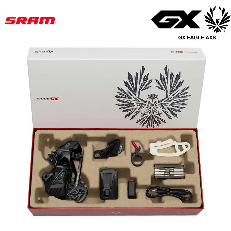 SRAM GX KARTAL AXS 12 Hız MTB Elektronik Bisiklet Groupset Kablosuz Değiştiren Tetik Kolu Arka Attırıcı pil şarj cihazı Kiti