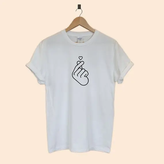 Sugarbaby gömlek Kore Aşk Sembolü K-pop Tumblr T-shirt tee Unisex Hediye Yüksek kaliteli Rahat Yaz T gömlek Kızlar Tops