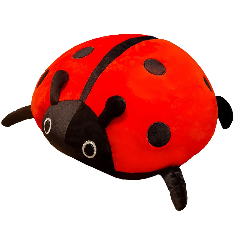 Sıcak Huggable Güzel 80 cm / 60 / 40 cm / sevimli peluş oyuncak yumuşak renkli uğur böceği uğur böceği böcek bebek yastık yastık çocuk doğum günü hediyesi