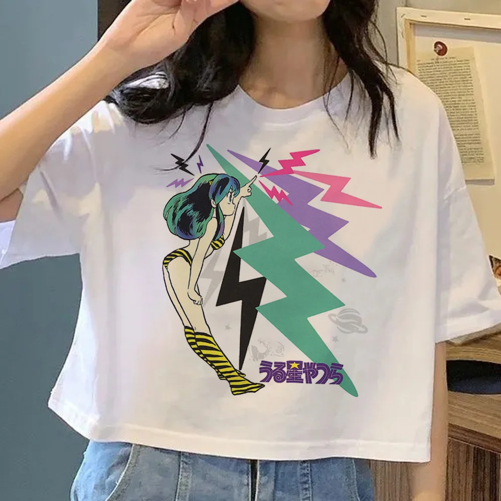 urusei yatsura t-shirt kadın yaz komik harajuku üst kadın 2000s grafik giyim
