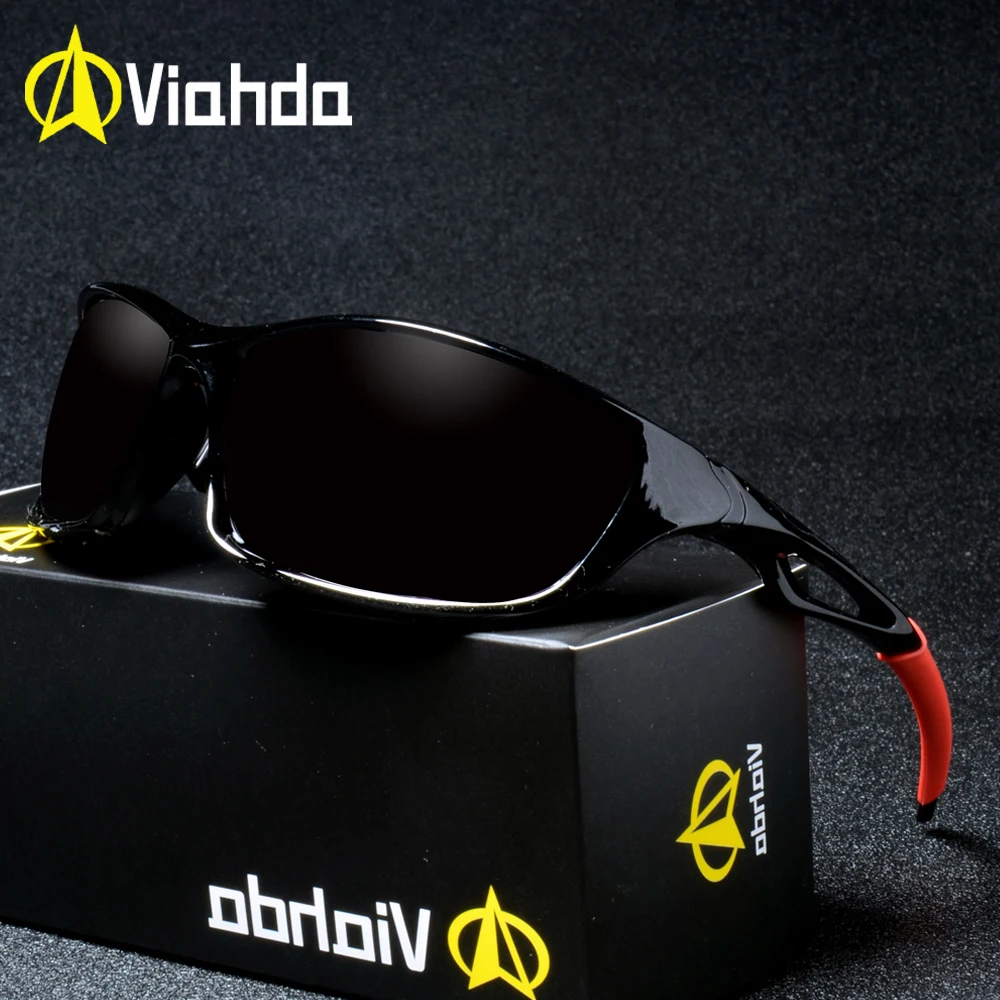 VİAHDA Marka Tasarım Polarize Güneş Gözlüğü Erkekler Sürüş Shades Erkek güneş gözlüğü Erkekler Için Ayna Gözlüğü UV400 Oculos