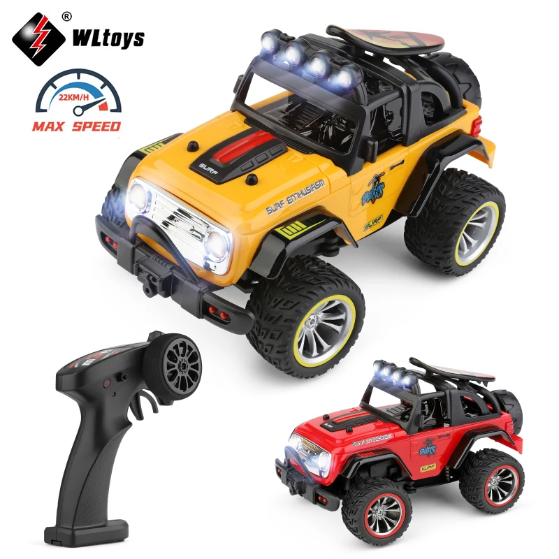 Wltoys 322221 22201 2.4 G Mini RC araba 2WD Off-Road araç modeli ile ışık uzaktan kumanda mekanik kamyon çocuk oyuncak