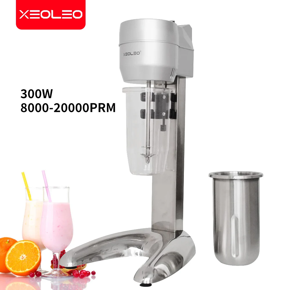 Xeoleo Milk Shake makinesi Tek fincan Milkshake Milk shake karıştırma makinesi İçecek Karıştırma Çift bardak ile 2200 devir / dakika