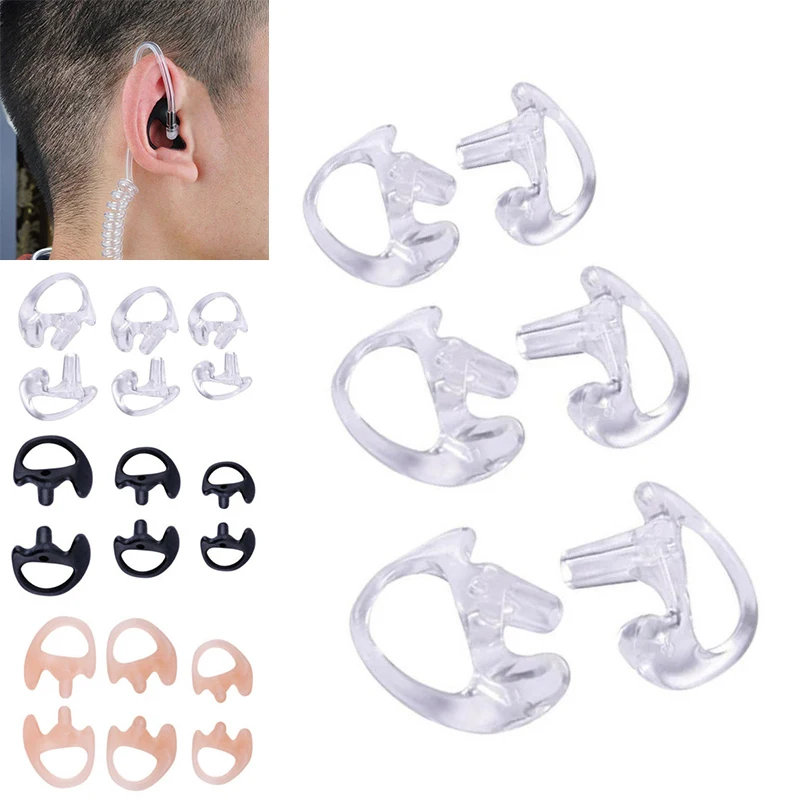 Yeni 2 Adet Kulak Kalıpları Yumuşak 2 Yönlü Telsiz Kulaklık Değiştirme Kulaklık Eklemek Akustik Bobin Tüp ses kitleri Kulaklık Aksesuarları