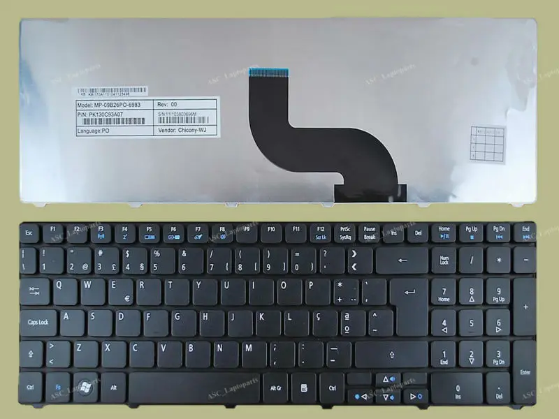 Yeni PO Portekizce acer için klavye eMachines E440 E442 E443 E640 E640G E642 E642G E644 E644G E529 E729 E729z Serisi Dizüstü Bilgisayar B