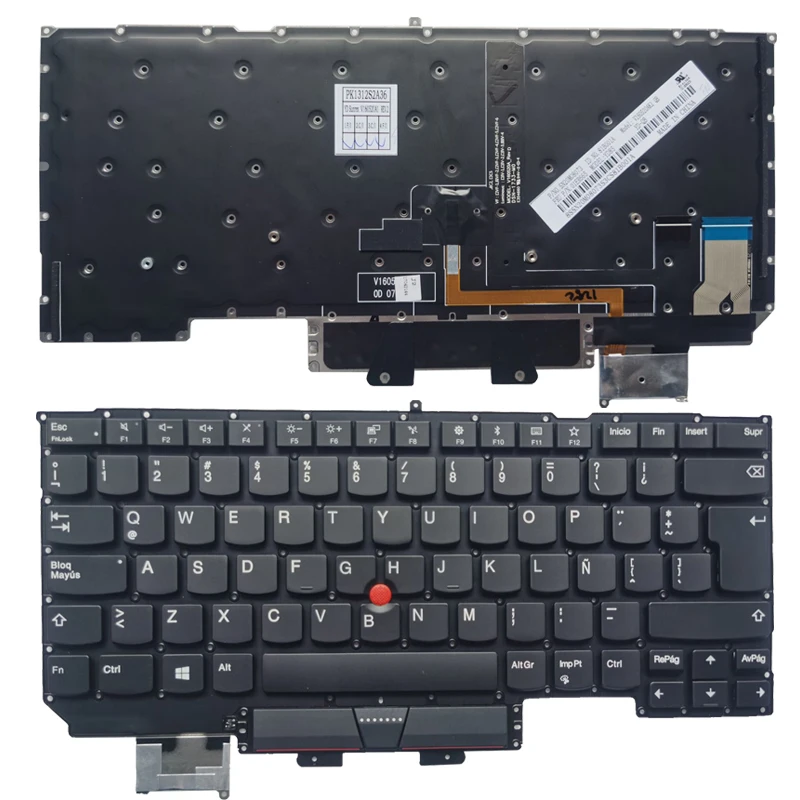 YENİ Lation LA İspanyolca SP Laptop klavye için lenovo thinkpad X1 Karbon 5th Gen 5 2017 arka 01ER665