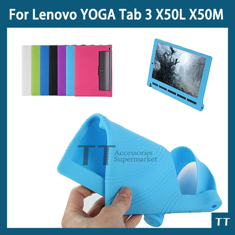 YOGA Tab 3 10 X50L X50M durumda Yumuşak silikon kılıf kapak İçin Lenovo YOGA Tab 3 10 X50 X50L X50M 10.0 tablet pc