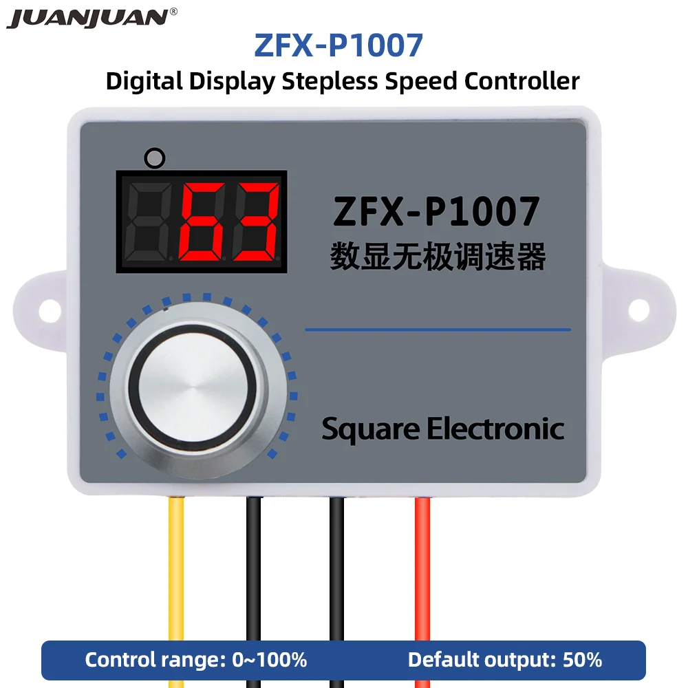 ZFX-P1007 Su Geçirmez Kademesiz hız kontrol 500 W AC 220 V Hız Regülatörü hız regülatörü Kontrol Valisi Anahtarı