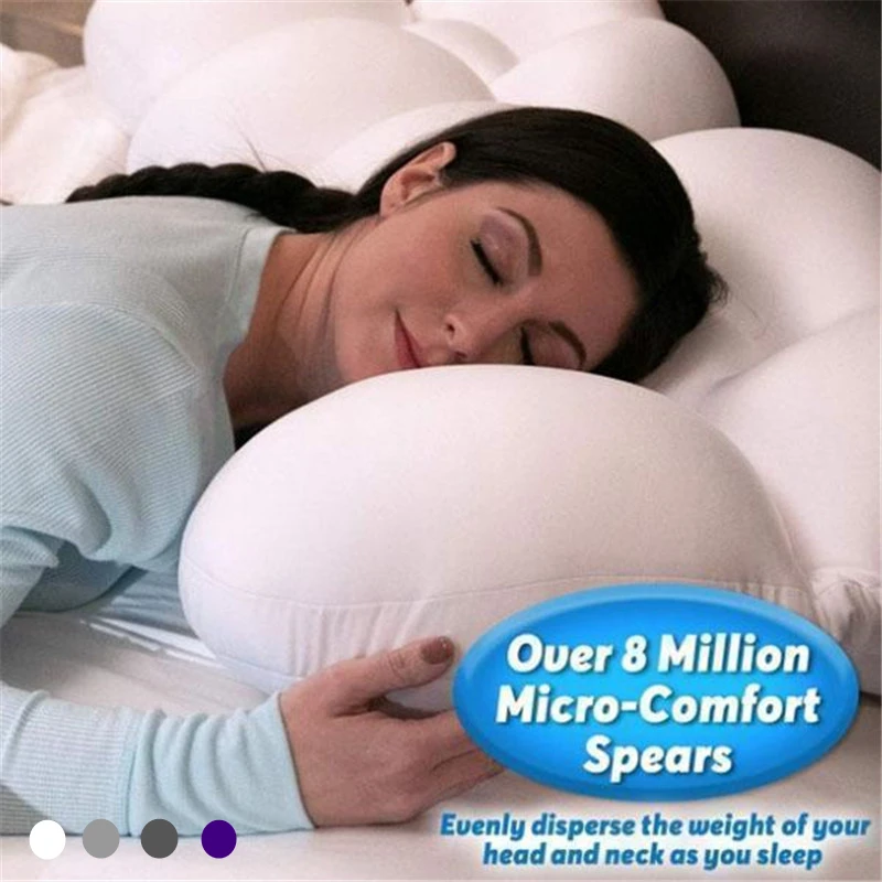 Çok yönlü Uyku Yastık Yumurta Uyuyan Bellek Köpük Yumuşak Ortopedik Boyun Yastık Ağrı Kesici 3D Boyun Mikro Airball Yastık Derin Uyku