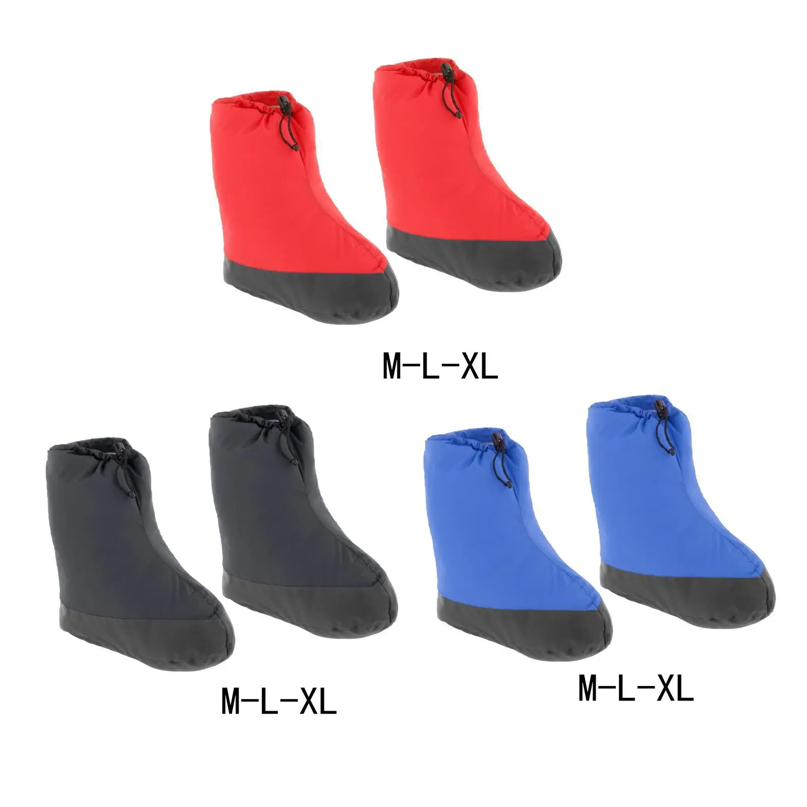 Ördek Aşağı Patik Ayakkabı Ultralight Su Geçirmez Aşağı Dolu Çizmeler Ayakkabı Çorap Terlik Kapalı Erkekler Kadınlar için