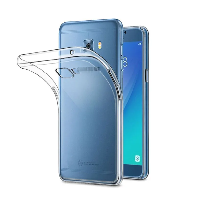 Şeffaf Silika Jel TPU Samsung Galaxy C5 C5000 C5Pro Pro C5010 SX GalaxyC5Pro telefon kılıfı Yumuşak Şeffaf Ultra İnce arka kapak